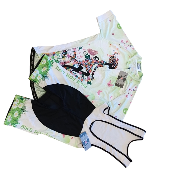 Weimostar NWT 2 Piece Cyclist Shorts and Top Size Large - Picture 9 of 11